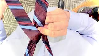 How to tie a Full Windsor knot (1st person view) Step by step
