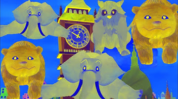 HICKORY DICKORY DOCK-RANDOM COLOR EFFECTS//FOUR ANIMALS IN THE CLOCK EFFECTS