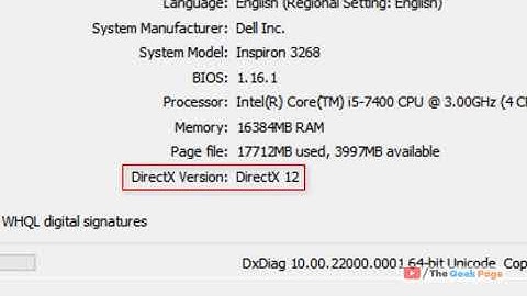 Controleer de DirectX-versie op Windows 11