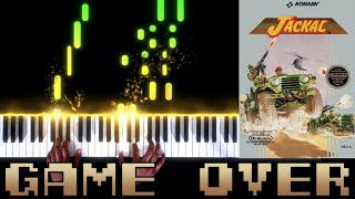 Jackal (NES) - Game Over - Piano|Synthesia