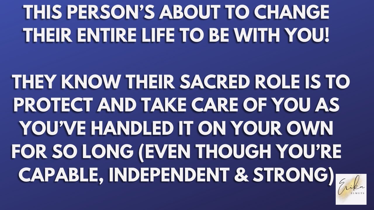 This person is about to change their entire life to be with YOU