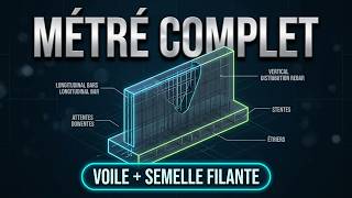 Comment faire le Métré Ferraillage  Voile Avec Semelle Filante du plan Autocad au calcule Excel !?