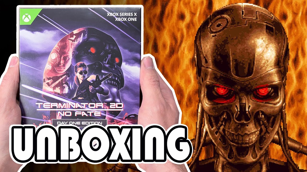 Распаковка игры Terminator 2D: No Fate (Day One Edition) (Xbox One / XSX).