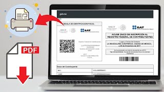 ♦Cómo descargar mi RFC desde el portal del SAT  [ CONSTANCIA SITUACIÓN FISCAL ]