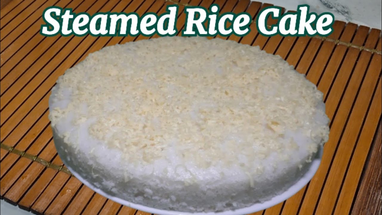 STEAMED RICE CAKE How To Make Puto Na Bigas Rice Cake Version YouTube