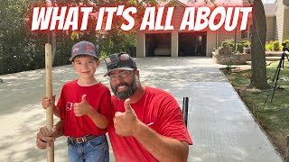 Special help on a big driveway pour!