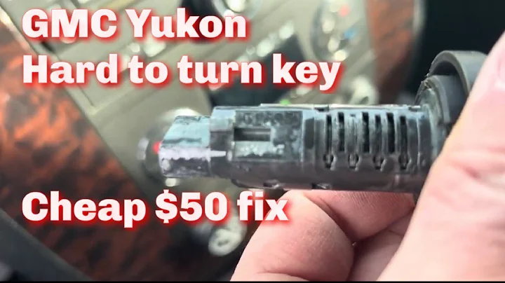 GMC Yukon hard to turn ignition key, replace ignition cylinder with new keys programed for $50
