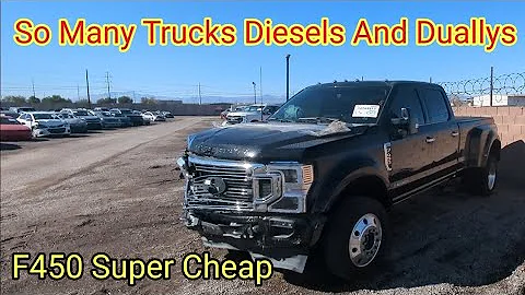 So Many Trucks, Diesel, Duallys And Other Deals at Auction. IAA Walk Around F450 CHEAP