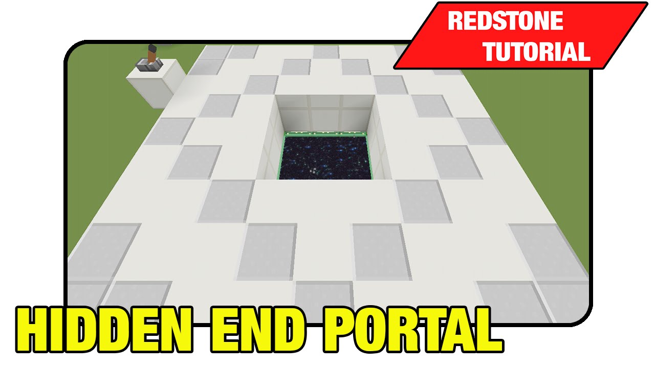 Hidden End Portal 3x3 Trap Door Tutorial Minecraft Xbox Ps3