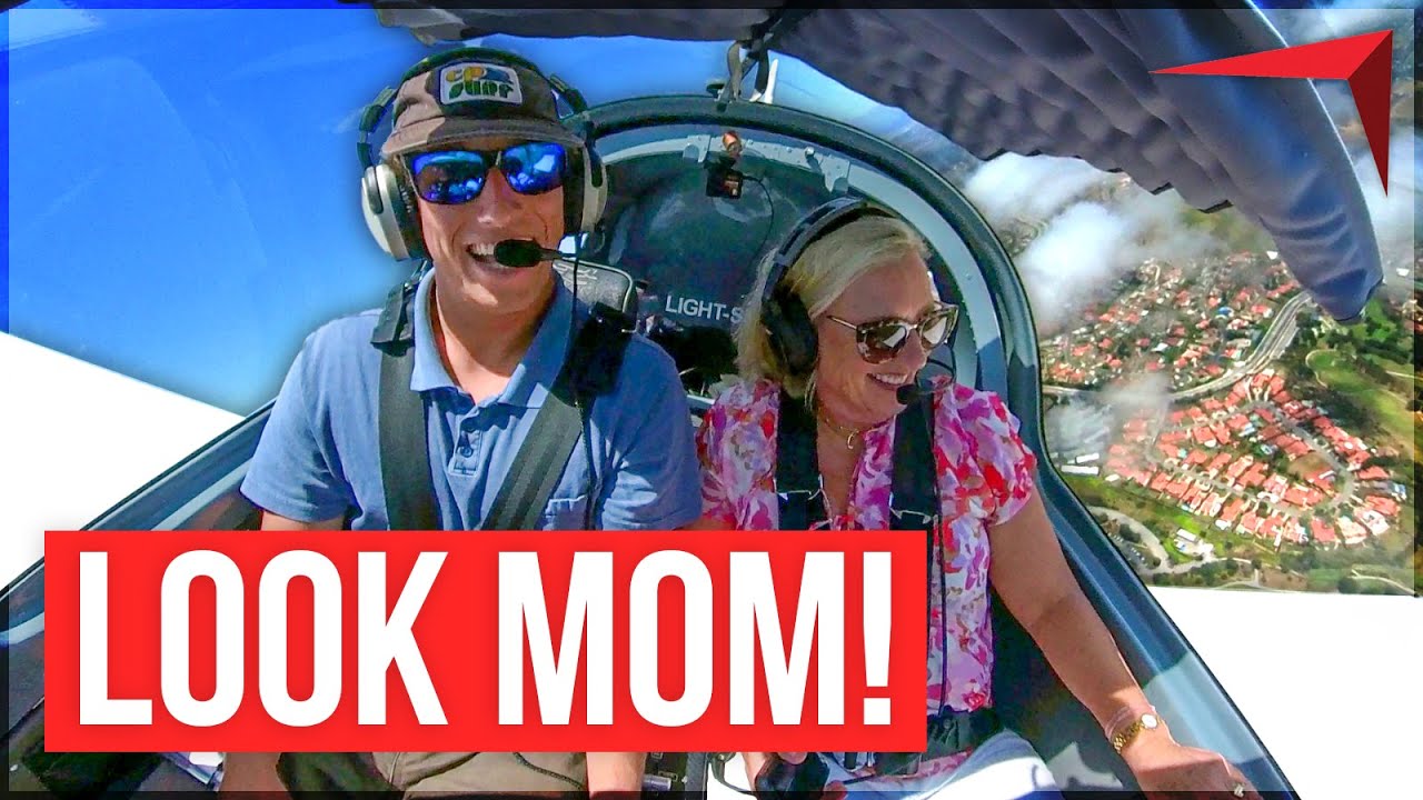 Moms Fly with Sons for Mother's Day - YouTube