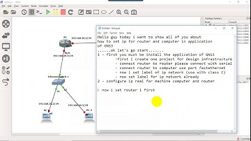 How to set ip and configure for router and computer in GNS3