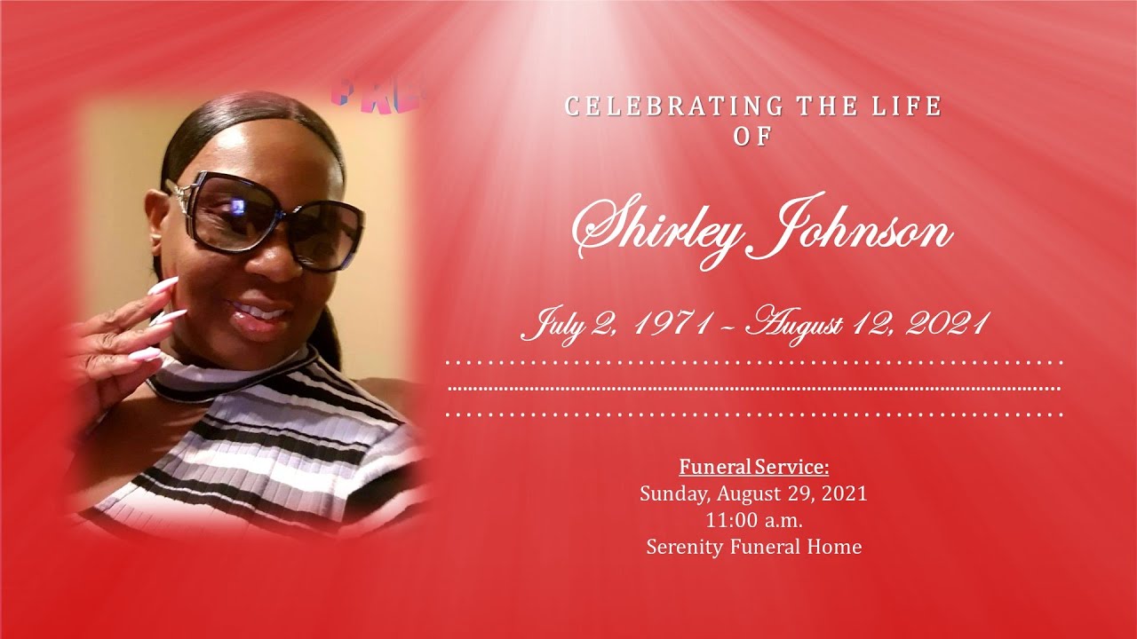Shirley Johnson Funeral Service YouTube Shirley johnson funeral service youtube