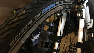 Tram Etna Trekken Schwalbe Marathon Plus Tour Tires on Trek FX3 - YouTube