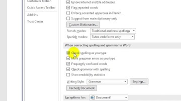 How to disable spell check in Ms Word