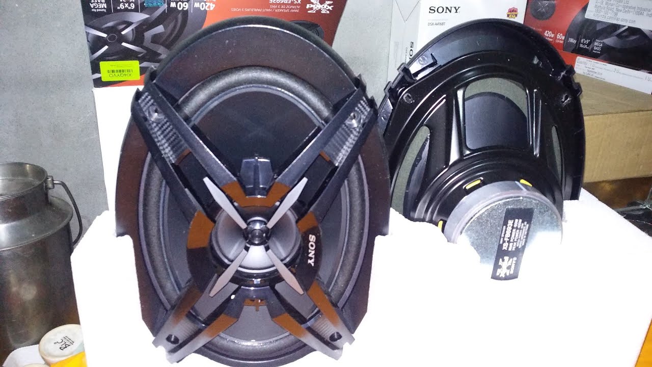 Sony car speakers high bass unboxing YouTube