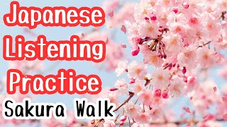 【ENG SUBS】Japanese Listening Practice Vlog 9 | Cherry blossom walk in Nagatoro  |