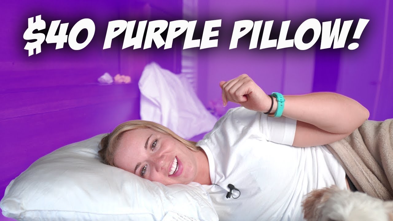 purple plush pillow