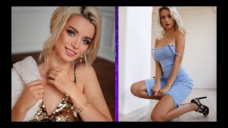 Высокая стройная блондинка, русская красавица Екатерина Енокаева