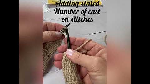Casting On Stitches at the End of a Knit Row