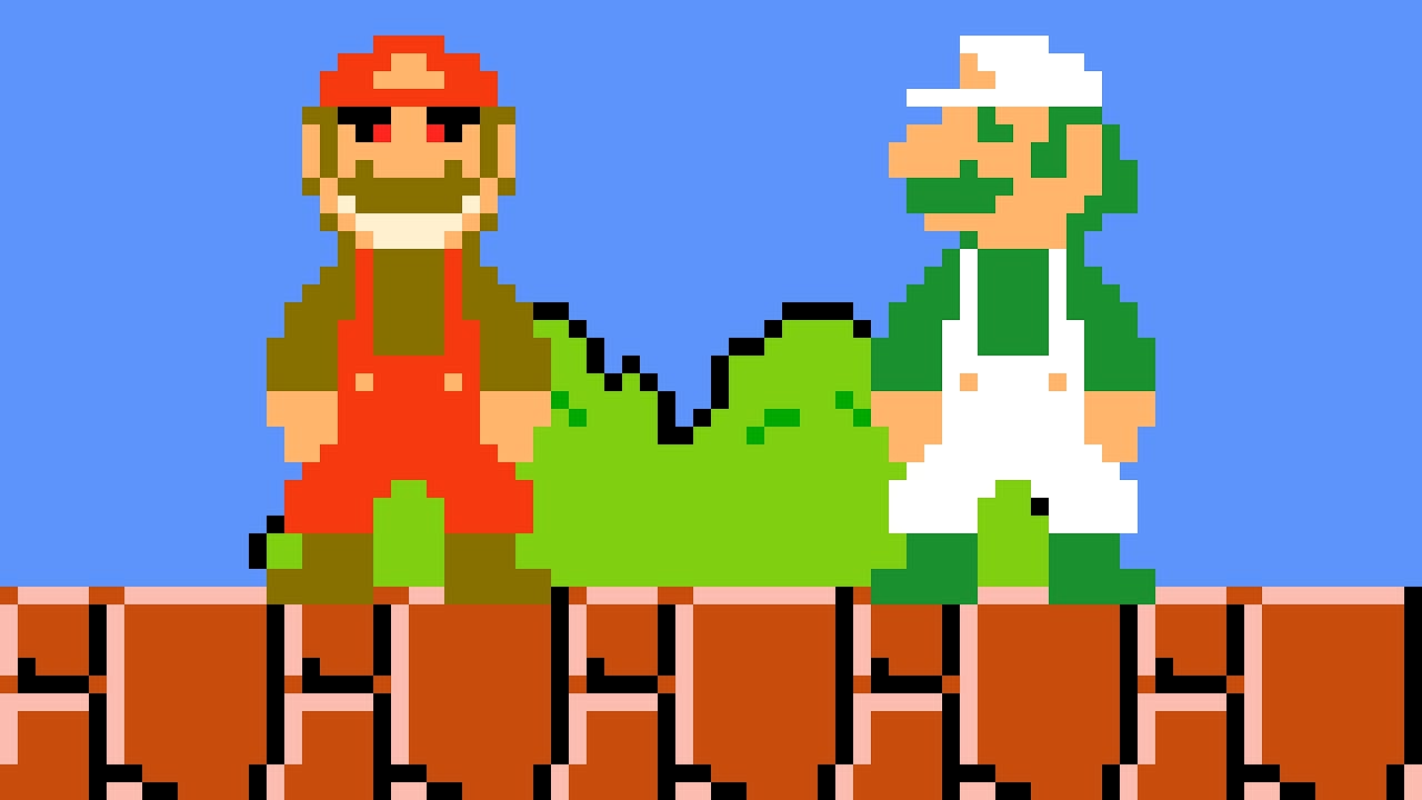 Mario.exe in Super Mario Bros. 1 (Sonic Boll 1.9.3). ᴴᴰ