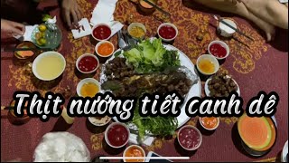 Subitv cùng ae làm một mâm thịt cá nướng kiểu nga,tiết canh dê ăn quá ngon.