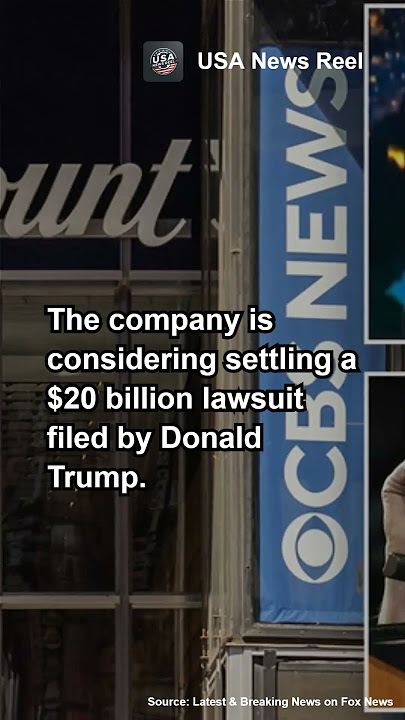 Paramount Faces Pressure Amid Trump Lawsuit Settlement Talks #breakingnews #usa #trump