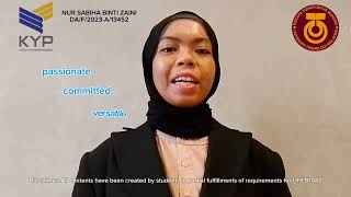 Nur Sabiha Binti Zaini (3 MINUTES RESUME VIDEO)