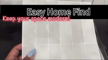 SMART TILES Peel & Stick – Quick & Stylish Backsplash for Kitchens & Bathrooms! 🏠✨