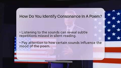 How Do You Identify Consonance In A Poem? - The Language Library