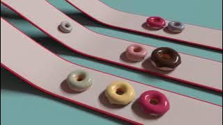 3D Donuts Motion Graphic