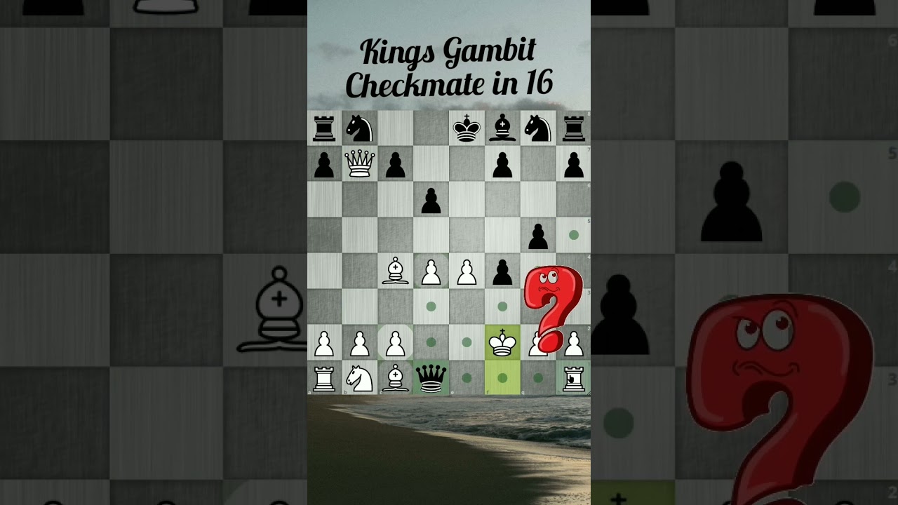 Show King's Gambit Declined until the checkmate Gambito do Rei vai até mate  #ajedrez #chess #xadrez 