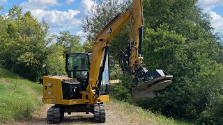 Brush cutter for the Mini Excavator | Very Impressive!