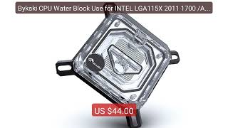 Bykski CPU Water Block Use for INTEL LGA115X 2011 1700 /AMD... — Top Pick 2026 | Unbeatable Price!