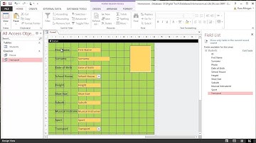 Creating Forms in Access 2013