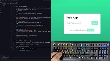 ASMR Programming - Todo List App with Javascript - No Talking
