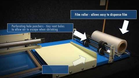 YC Series L Bar Sealer with Film Roller and Round Wire