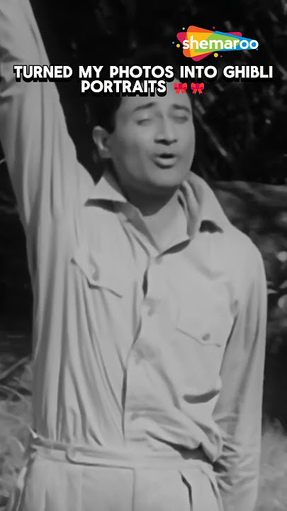 Dev anand | Ghibli Style #song #retro #devanand