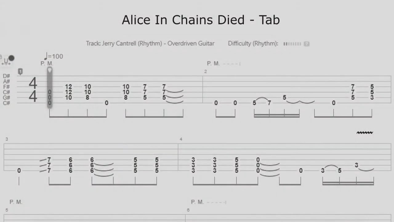 Alice in Chains Died - Tab - YouTube