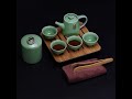 Portable tea set travel ceramic porcelain houkai nordic flower teapotbela amazon products