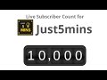 10k Subcribers - I would just like to say Thanks! || Just5mins