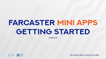 Getting Started With Farcaster Mini Apps | A workshop by Farcaster, Neynar, dTech | 2025-05-28