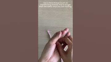 Tip to making fabric loops