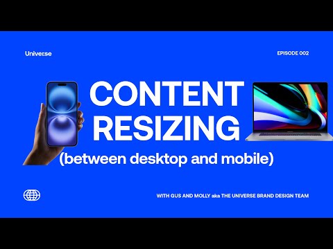 How to: Mobile and Desktop Scaling with the Universe Website Builder