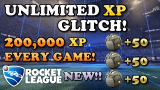 Rocket League: UNLIMITED XP GLITCH! [NEW] 