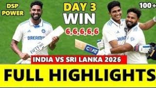 India vs Sri Lanka XI Day 3 Highlights 2026IND vs SL XI Day 3 Highlights