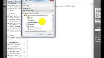 Create a Folder in Microsoft Outlook 2010