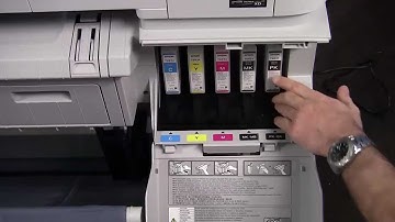 Epson SureColor T5000 Printer Setup - Installing Ink