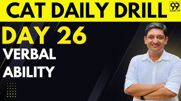 Daily Free Tests and Live Workshops for CAT Exam | Day 26: Verbal Ability