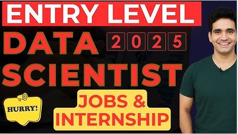 Data Scientist Jobs for freshers in India December 2025 | Data Science Career