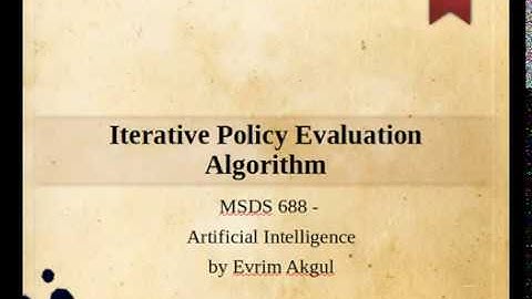 Fundamentals for Iterative Policy Evaluation
